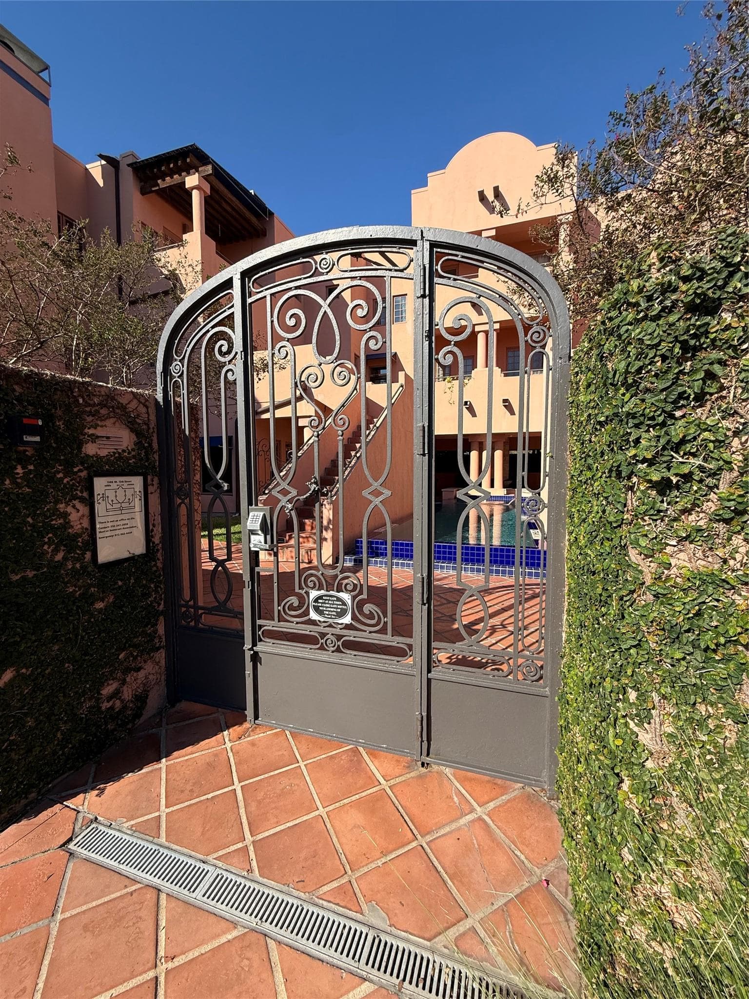 View of gate