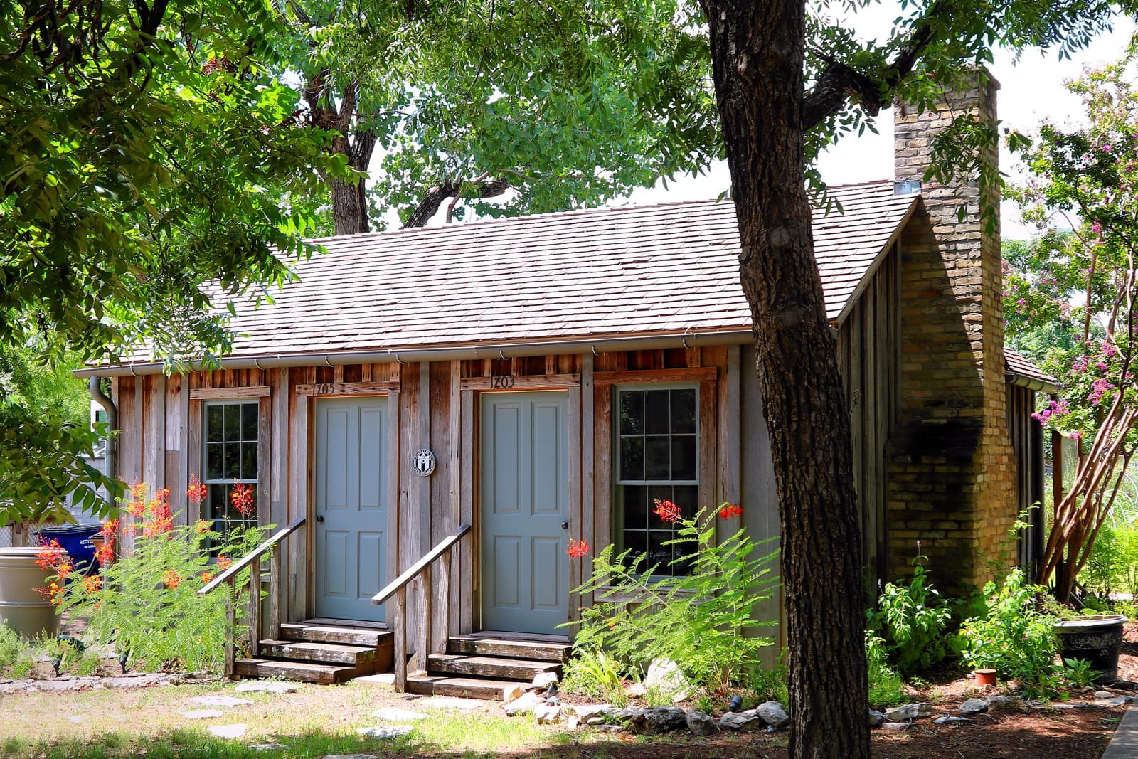 The Haskell House, a surviving hall-and-parlor home and City of Austin historic landmark in Clarksville