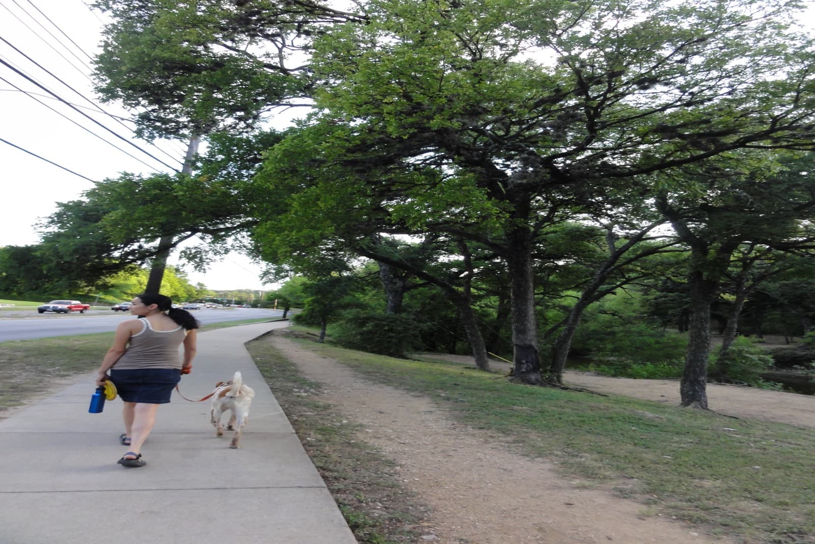 Green space and trail near Clarksville along the edge of Old West Austin